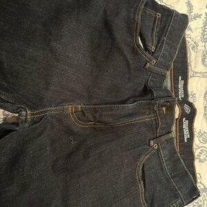 2pair St. John's Bay Men's Dark Blue Slim Straight Jeans 34x34